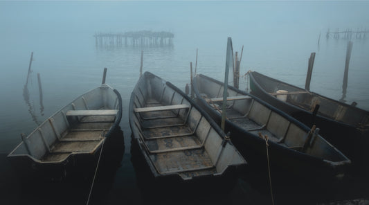 Foggy Morning on Lake Lesina