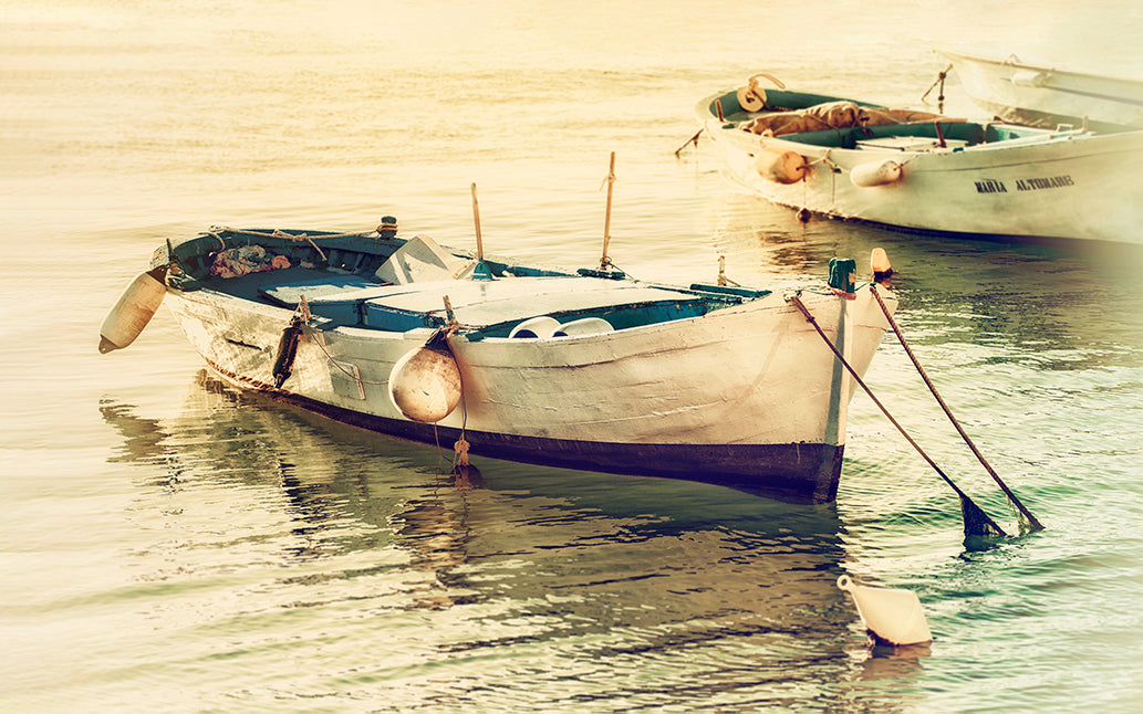 Antique Boats on the Sea